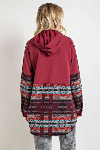 Oversized Aztec Shacket