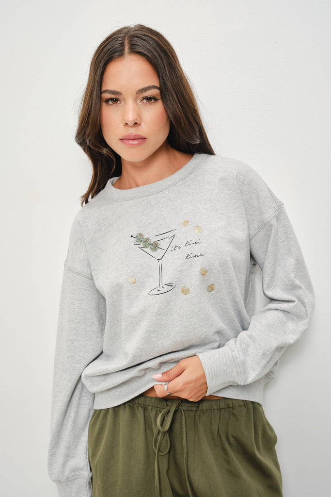 Pretty Garbage - TINI TIME CREWNECK SWEATSHIRT