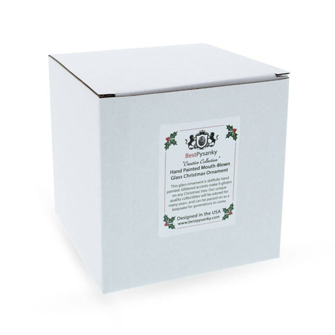 Vodka Bottle Glass Christmas Ornament