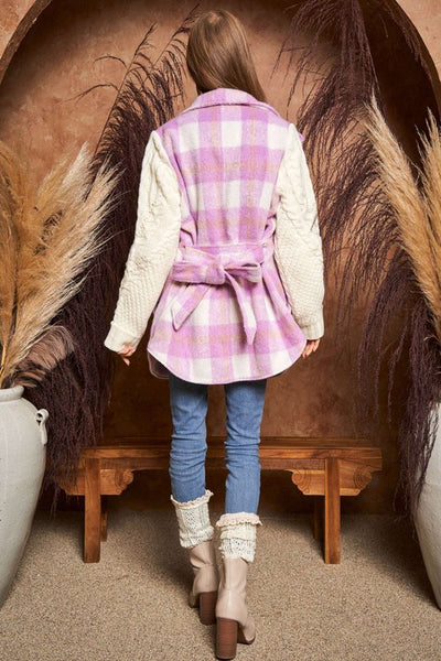 Lilac Plaid Jacket