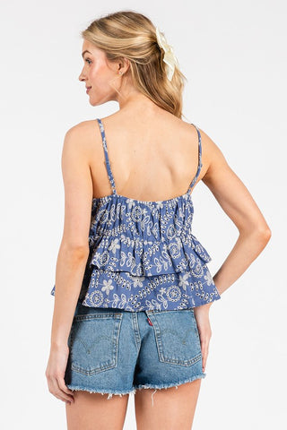 Flower Embroidery Cami Top