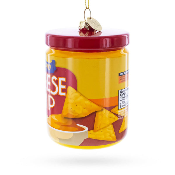 Nacho Cheese Dip Jar Glass Ornament