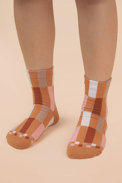 VERY J - SC10005C - Color block casual socks