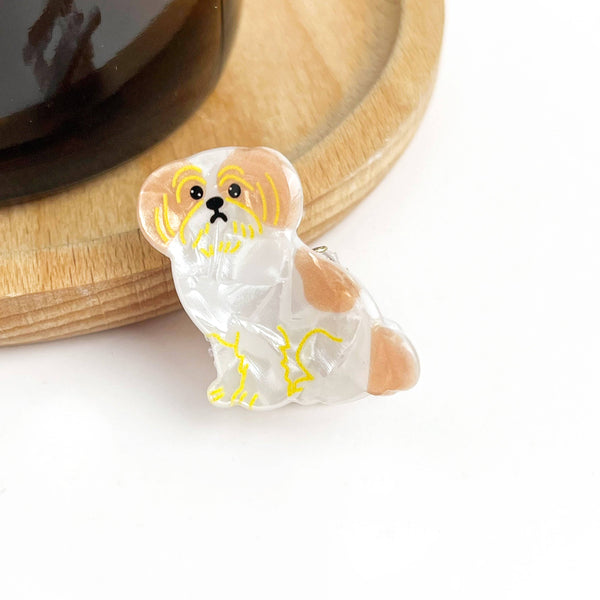 TheDivaSoap - Mini Dog Series Hair Claw Clips, Cute Puppy Animal Hair Clip
