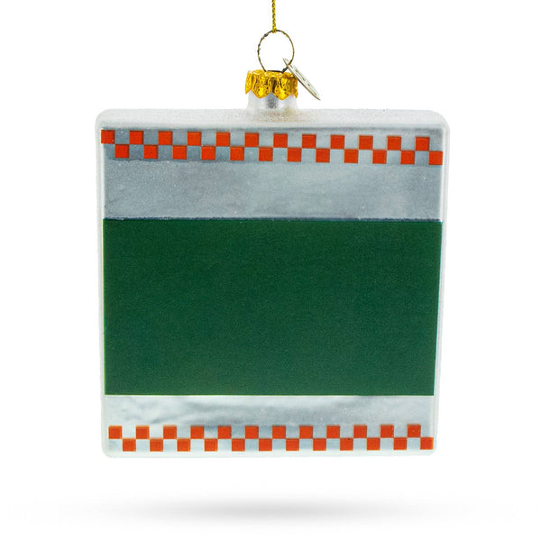 Pizza Box Glass Ornament