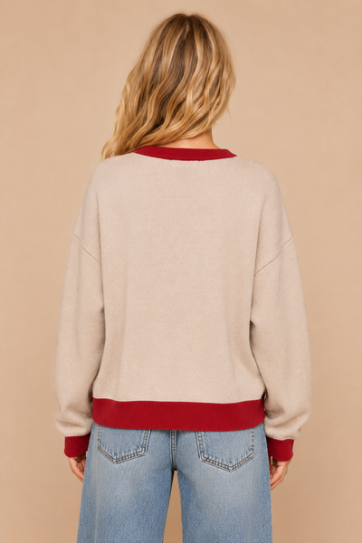 J.NNA - Dachshund Colorblock Sweater