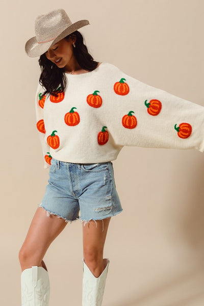 Pumpkin Patch Sweater Top
