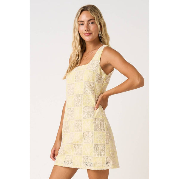 mittoshop - EMBROIDERED SQUARE NECK SLEEVELESS MINI DRESS