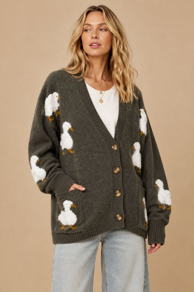 Lucky Duck Cardigan 🦆