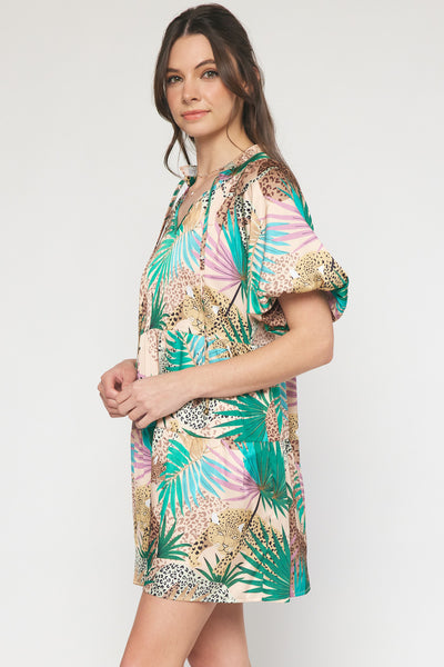 Safari Tiered Dress