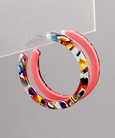 Multi Color Acrylic Hoops 50mm