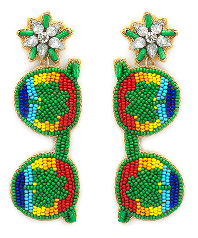 Rainbow Shades with Clover Earrings