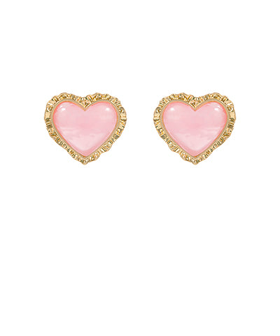 Vintage Framed  Heart Earrings