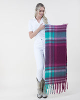 Puffy Plaid Scarf