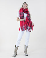 Boho Madras Scarf