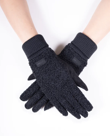 Fuzzy Faux Lamb Wool Gloves