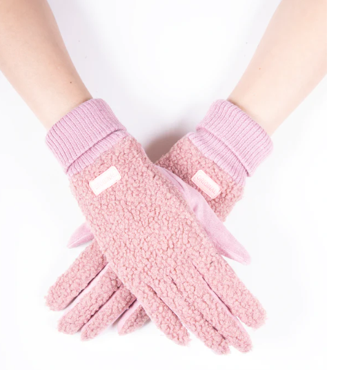 Fuzzy Faux Lamb Wool Gloves