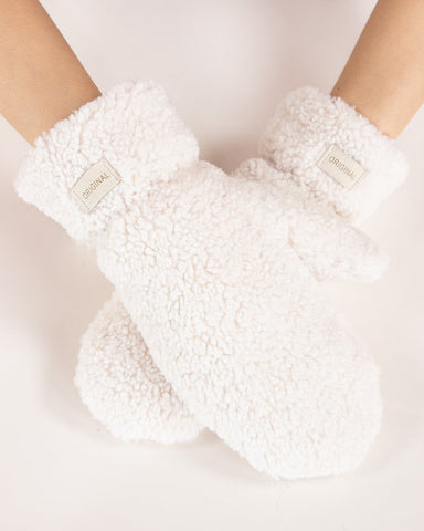 Solid Sherpa Mittens - Multiple Colors