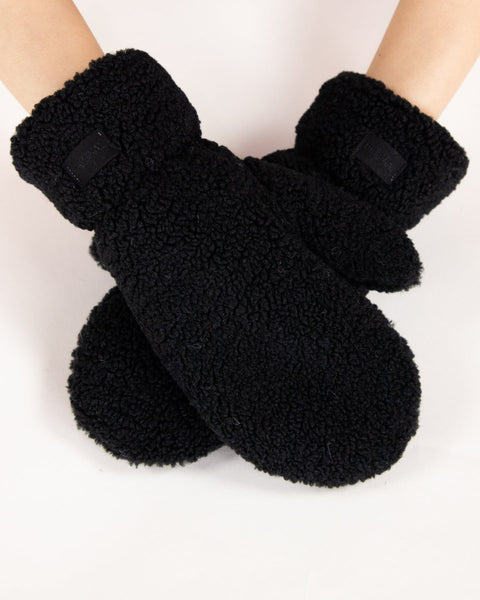 Solid Sherpa Mittens - Multiple Colors