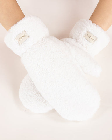 Solid Sherpa Mittens - Multiple Colors