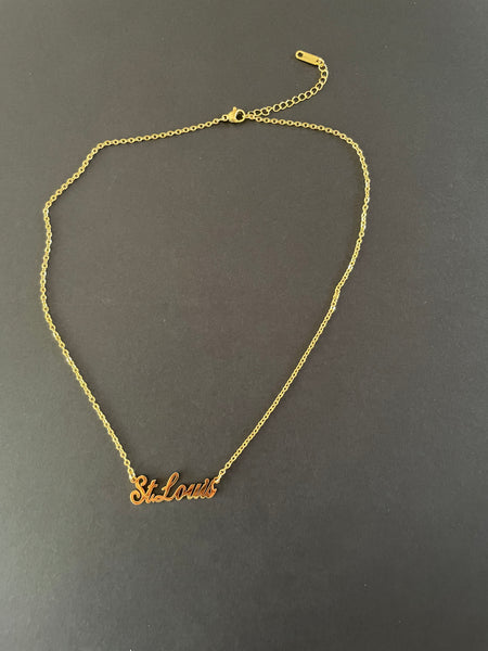 St. Louis Script Necklace