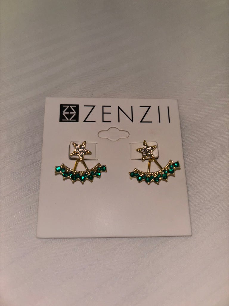 Zenzii Star Jacket Earrings