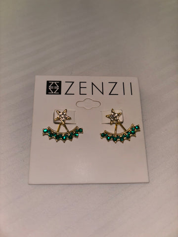 Zenzii Star Jacket Earrings