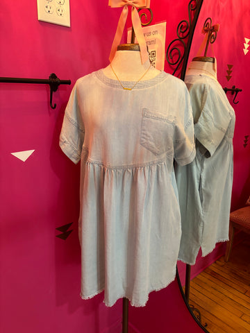 Light Denim Shirt Dress