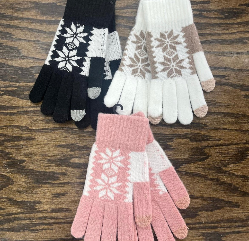 Snowflake Touchscreen Gloves