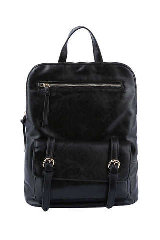 Vegan Leather Convertible Backpack/Crossbody