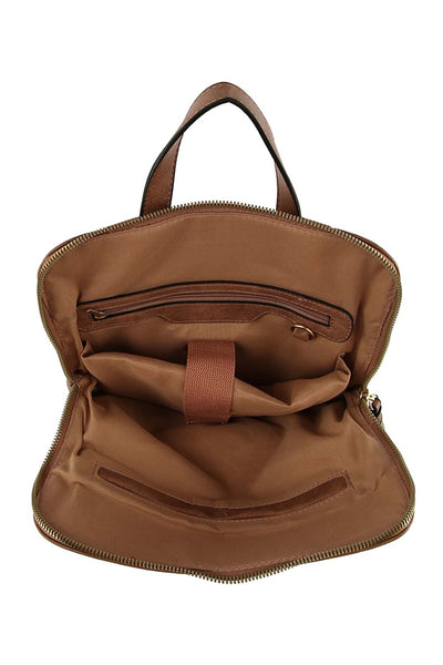 Vegan Leather Convertible Backpack/Crossbody