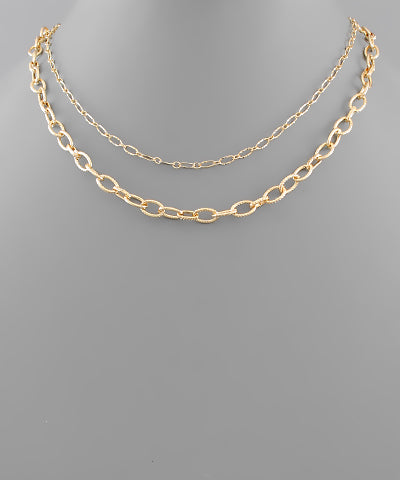 Gold Chain Layer Necklace