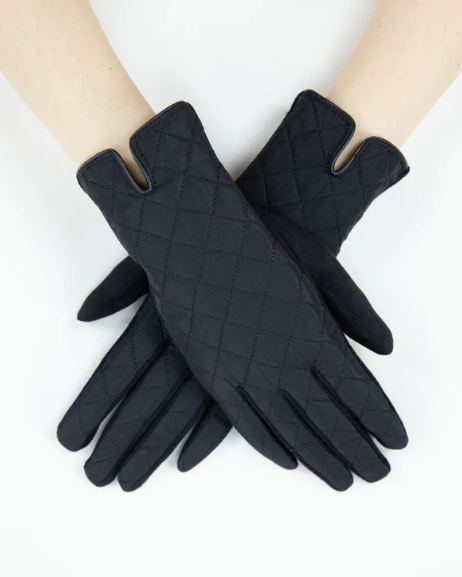 Quilted Solid Color Gloves