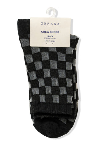 Sheer Checkered Socks