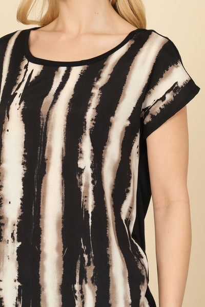 Keyhole Printed Top