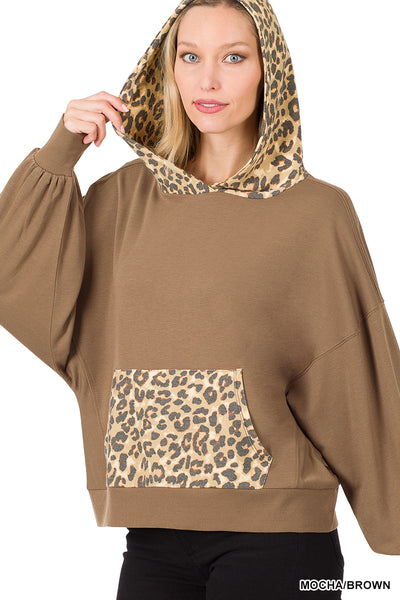 Super Soft French Terry Leopard Hoodie - 4 Colors
