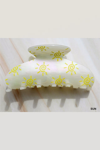 Retro Print Jawclip