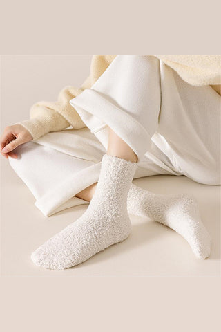 Warm Fuzzy Fleece Plush Socks