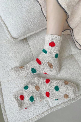 Colorful Fleece Plush Socks