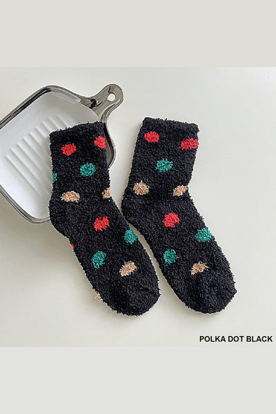 Colorful Fleece Plush Socks