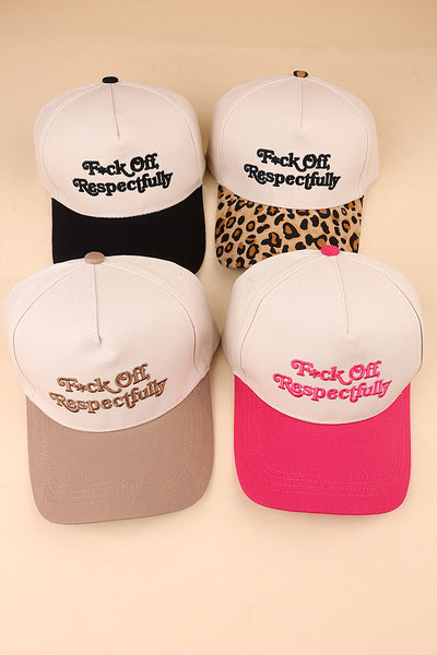 Funny Saying Cotton Embroidered Baseball Hat