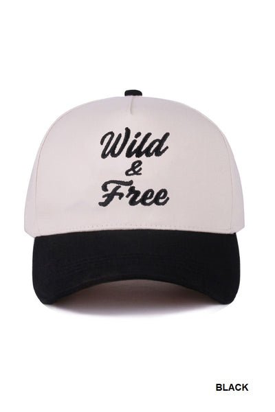 Wild & Free Canvas Cotton Hat - Sale Price