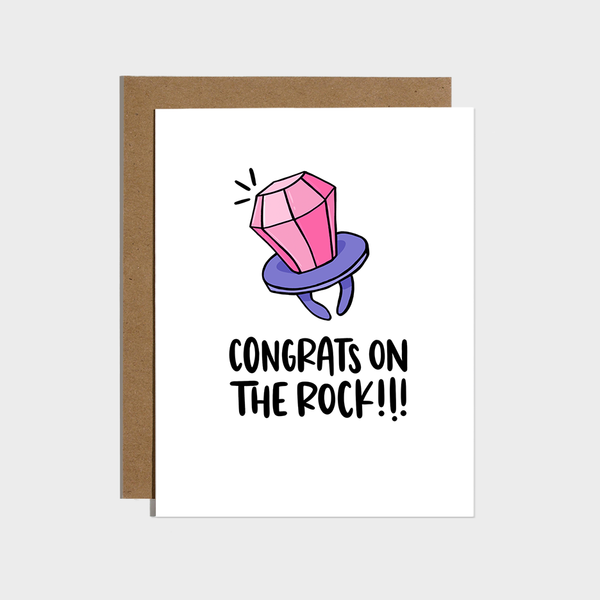 Brittany Paige - Candy Ring Lollipop Engagement Card