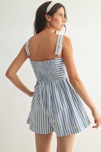 Chic Striped Romper