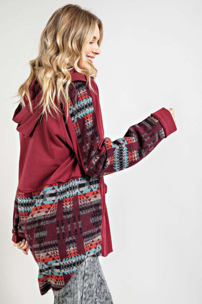 Oversized Aztec Shacket