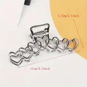 Silver Strong Jaw Clip