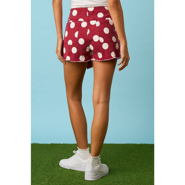 mittoshop - GAME DAY POLKA DOT OVERLAY WRAP FRONT MINI SKORT