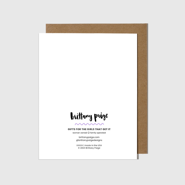 Brittany Paige - Stomach Problems Birthday Card