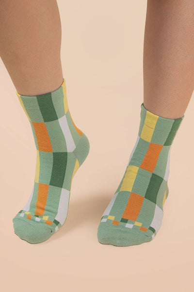 VERY J - SC10005C - Color block casual socks