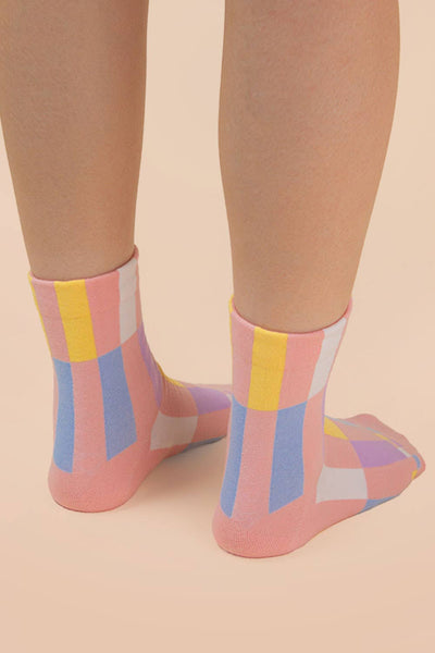 VERY J - SC10005C - Color block casual socks